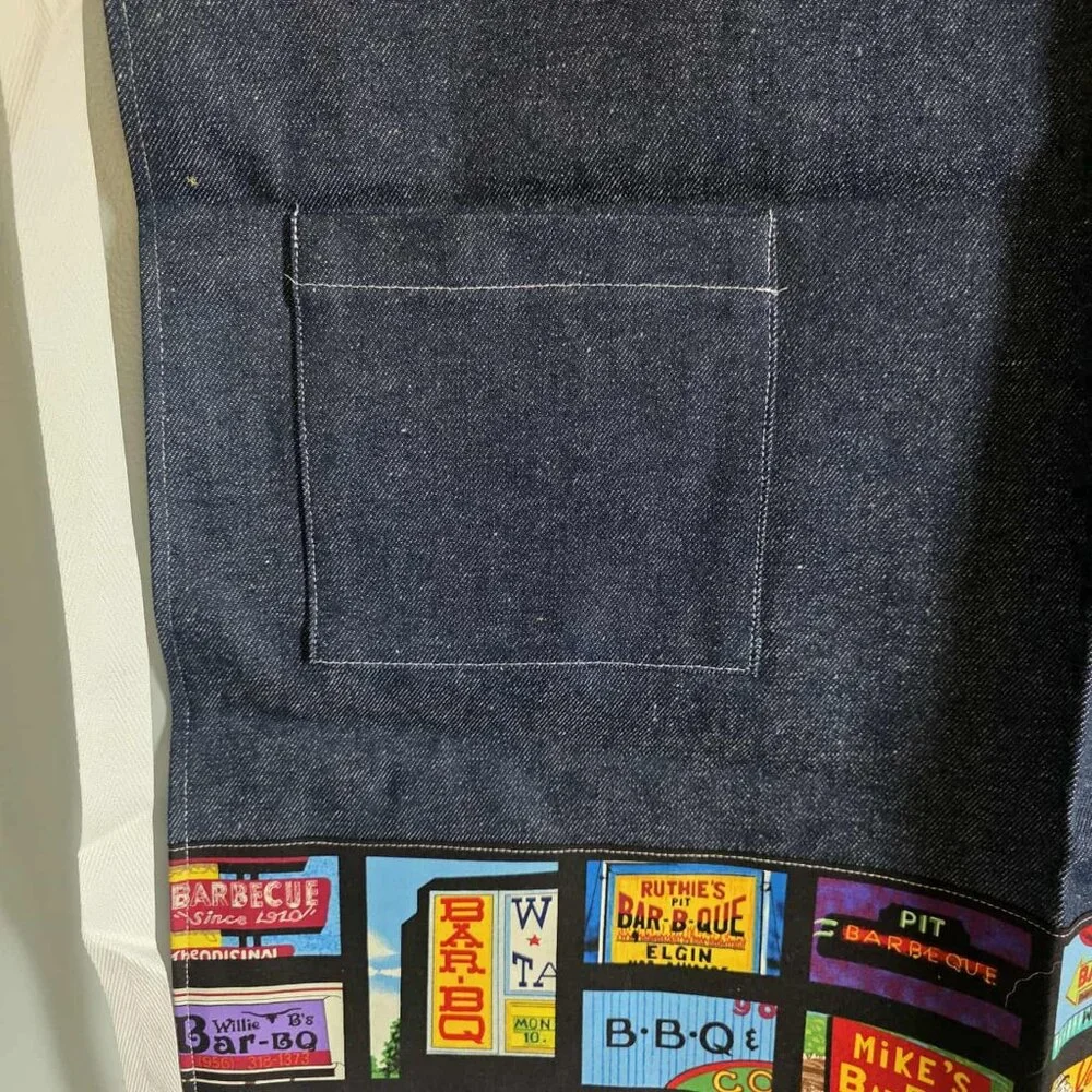 NWOT Denim/Linen Barbeque Apron